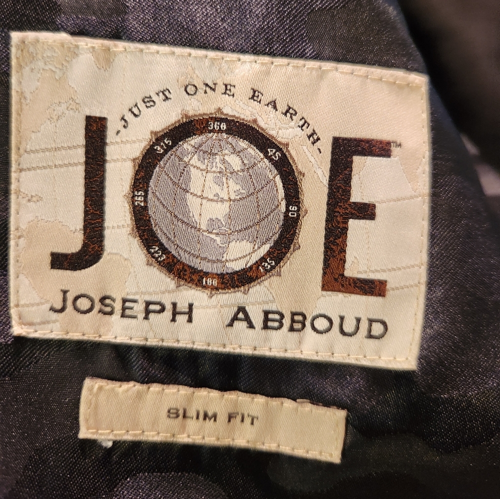 Joseph Abboud Men's Black Plaid Suit - Picture 8 of 8